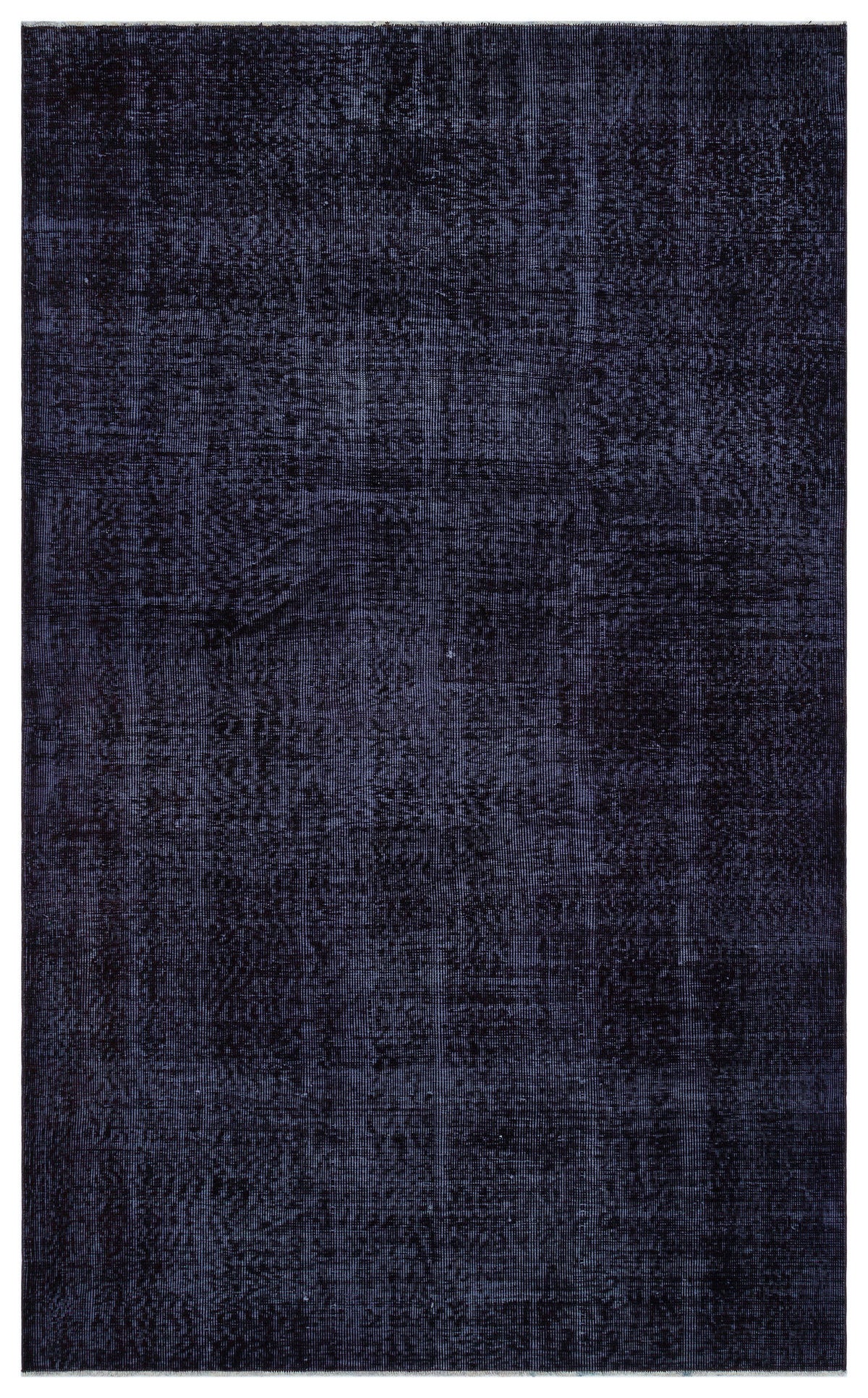 Black Over Dyed Vintage Rug 5&#39;7&#39;&#39; x 9&#39;1&#39;&#39; ft 170 x 278 cm