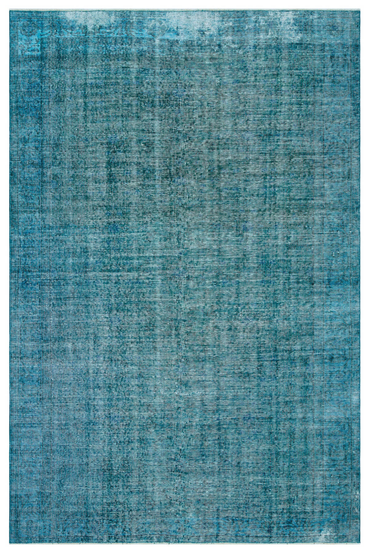 Turquoise Over Dyed Vintage Rug 6&#39;3&#39;&#39; x 9&#39;5&#39;&#39; ft 191 x 288 cm