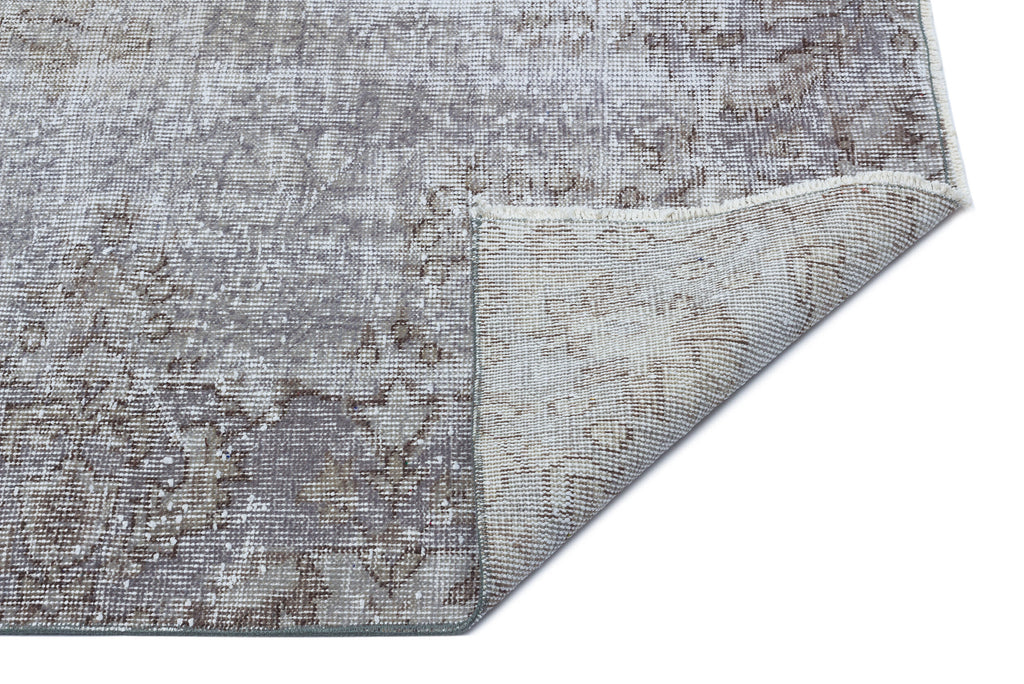 Gray Over Dyed Vintage Rug 5'9'' x 8'7'' ft 175 x 261 cm