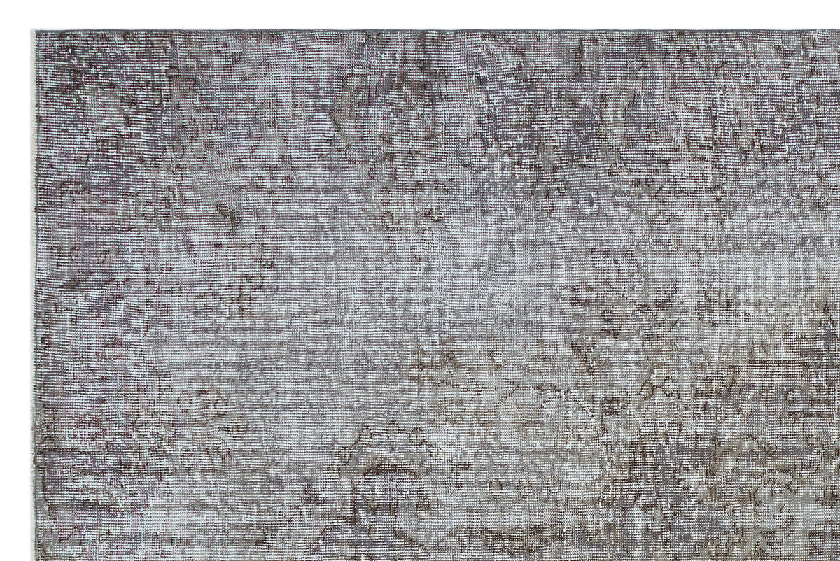 Gray Over Dyed Vintage Rug 5&#39;9&#39;&#39; x 8&#39;7&#39;&#39; ft 175 x 261 cm
