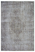 Gray Over Dyed Vintage Rug 5'9'' x 8'7'' ft 175 x 261 cm