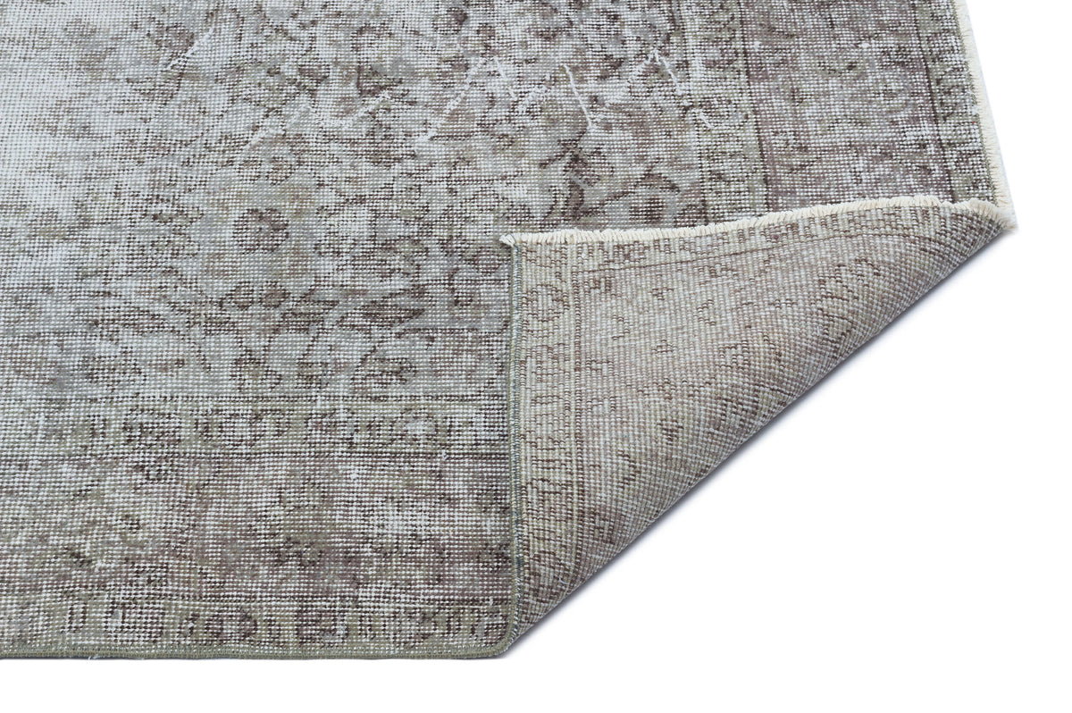 Gray Over Dyed Vintage Rug 5&#39;0&#39;&#39; x 8&#39;6&#39;&#39; ft 153 x 260 cm