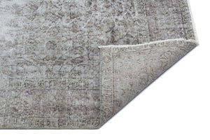 Gray Over Dyed Vintage Rug 5'0'' x 8'6'' ft 153 x 260 cm