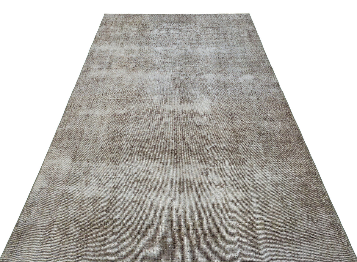 Gray Over Dyed Vintage Rug 5&#39;0&#39;&#39; x 8&#39;6&#39;&#39; ft 153 x 260 cm