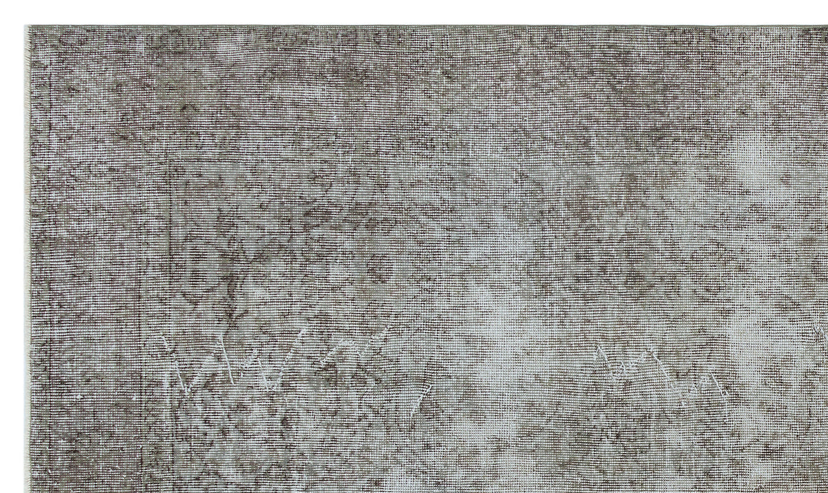 Gray Over Dyed Vintage Rug 5&#39;0&#39;&#39; x 8&#39;6&#39;&#39; ft 153 x 260 cm