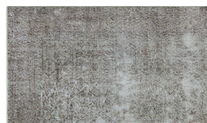 Gray Over Dyed Vintage Rug 5'0'' x 8'6'' ft 153 x 260 cm