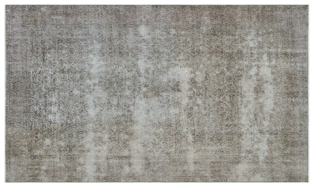 Gray Over Dyed Vintage Rug 5'0'' x 8'6'' ft 153 x 260 cm