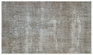 Gray Over Dyed Vintage Rug 5'0'' x 8'6'' ft 153 x 260 cm