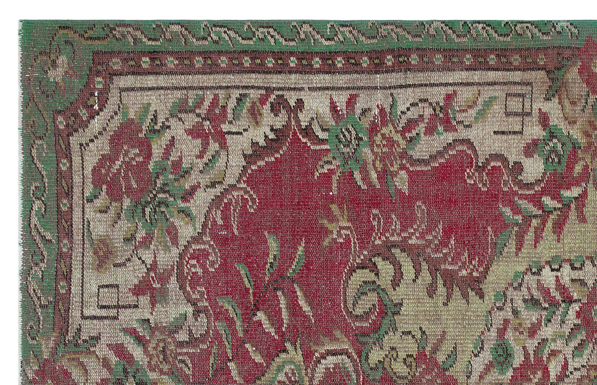 Naturel Over Dyed Vintage Rug 5&#39;4&#39;&#39; x 8&#39;4&#39;&#39; ft 162 x 255 cm