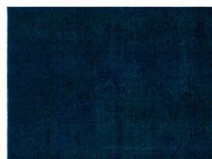 Turquoise  Over Dyed Vintage XLarge Rug 9'5'' x 12'6'' ft 286 x 382 cm