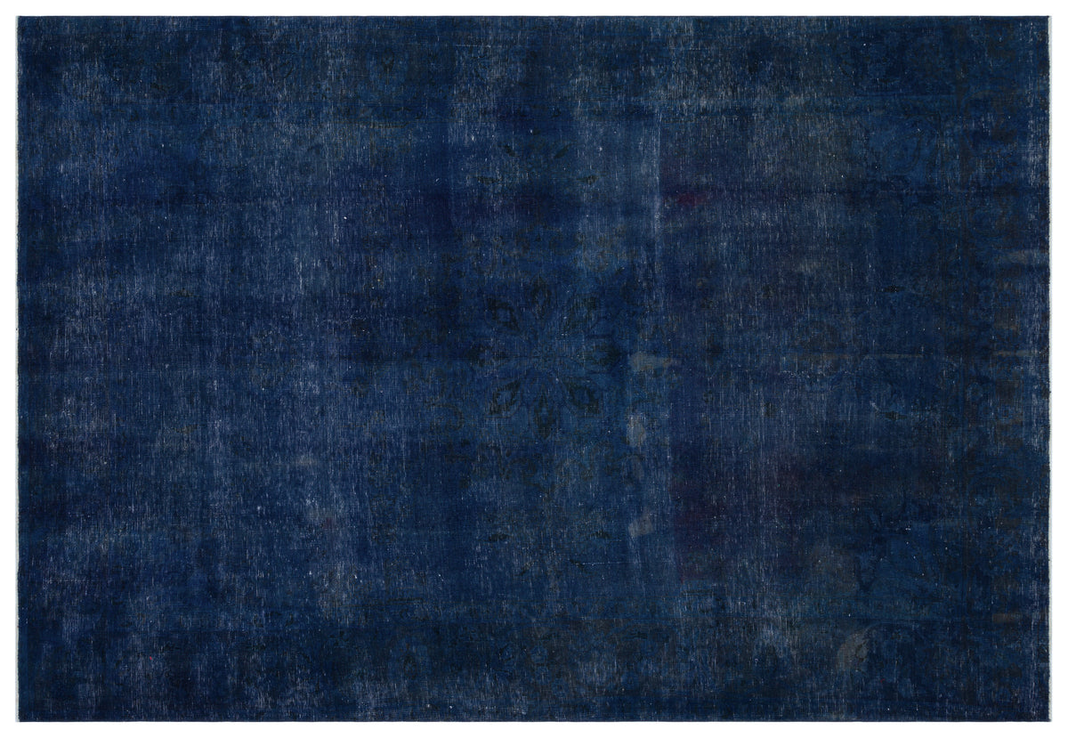 Turquoise  Over Dyed Vintage XLarge Rug 6&#39;9&#39;&#39; x 10&#39;1&#39;&#39; ft 205 x 308 cm