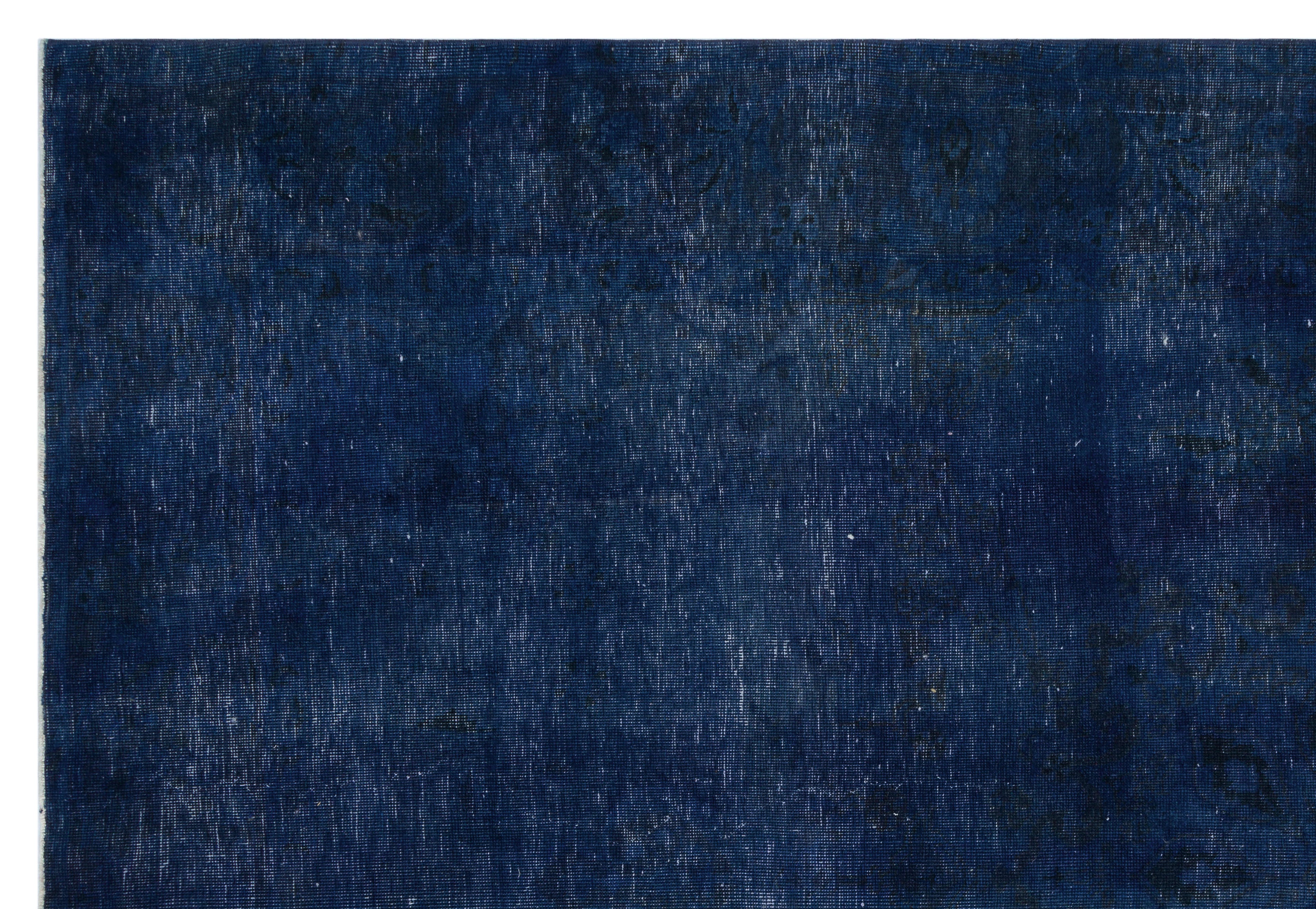 Turquoise  Over Dyed Vintage XLarge Rug 6'9'' x 10'1'' ft 205 x 308 cm