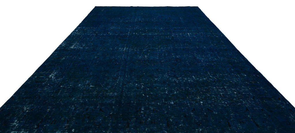 Turquoise  Over Dyed Vintage XLarge Rug 9'7'' x 12'7'' ft 293 x 383 cm