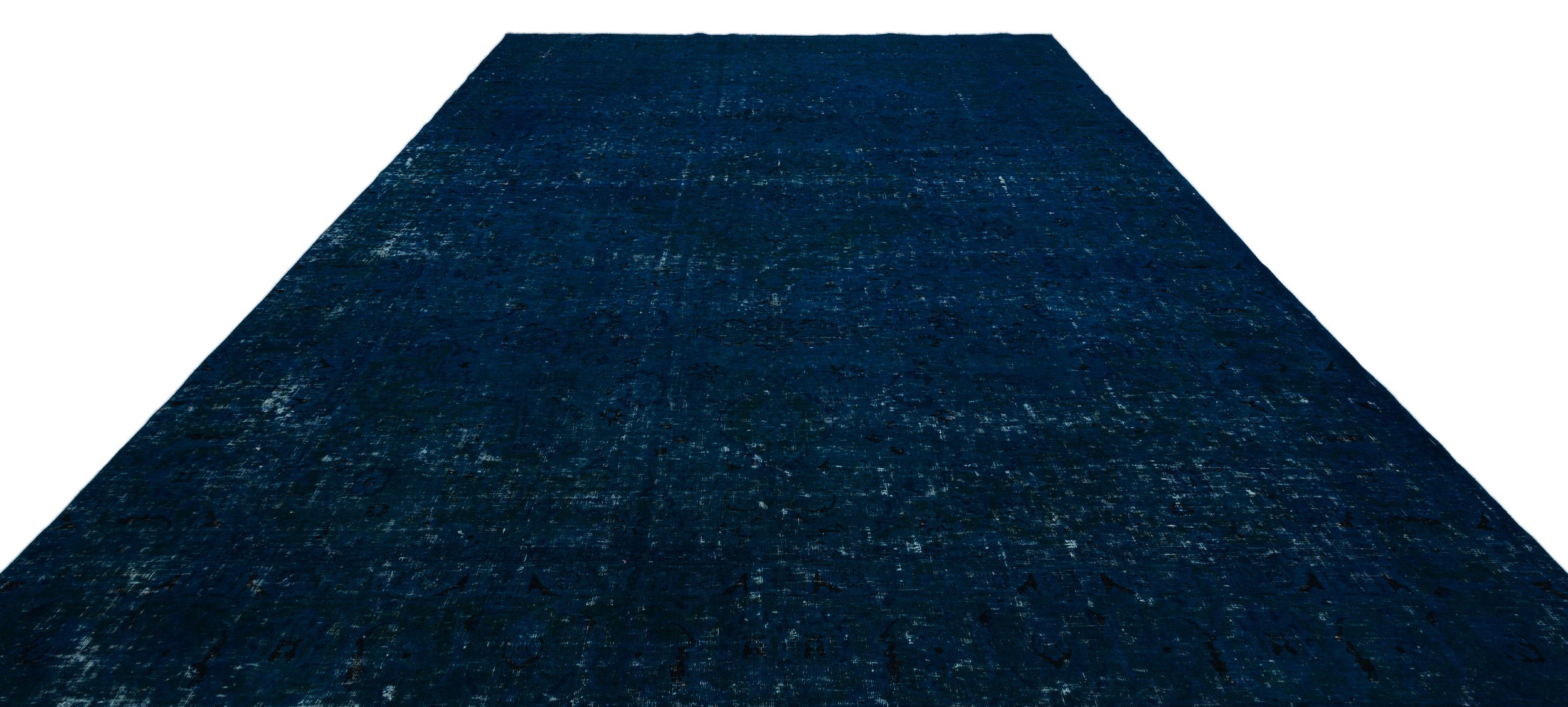 Turquoise  Over Dyed Vintage XLarge Rug 9'7'' x 12'7'' ft 293 x 383 cm