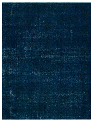 Turquoise  Over Dyed Vintage XLarge Rug 9'7'' x 12'7'' ft 293 x 383 cm