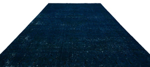 Turquoise  Over Dyed Vintage XLarge Rug 9'7'' x 12'7'' ft 293 x 383 cm