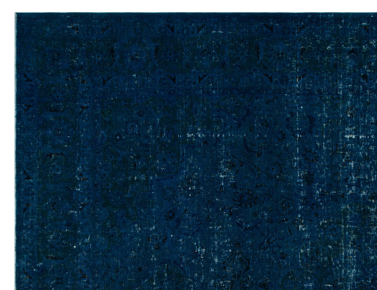 Turquoise  Over Dyed Vintage XLarge Rug 9&#39;7&#39;&#39; x 12&#39;7&#39;&#39; ft 293 x 383 cm