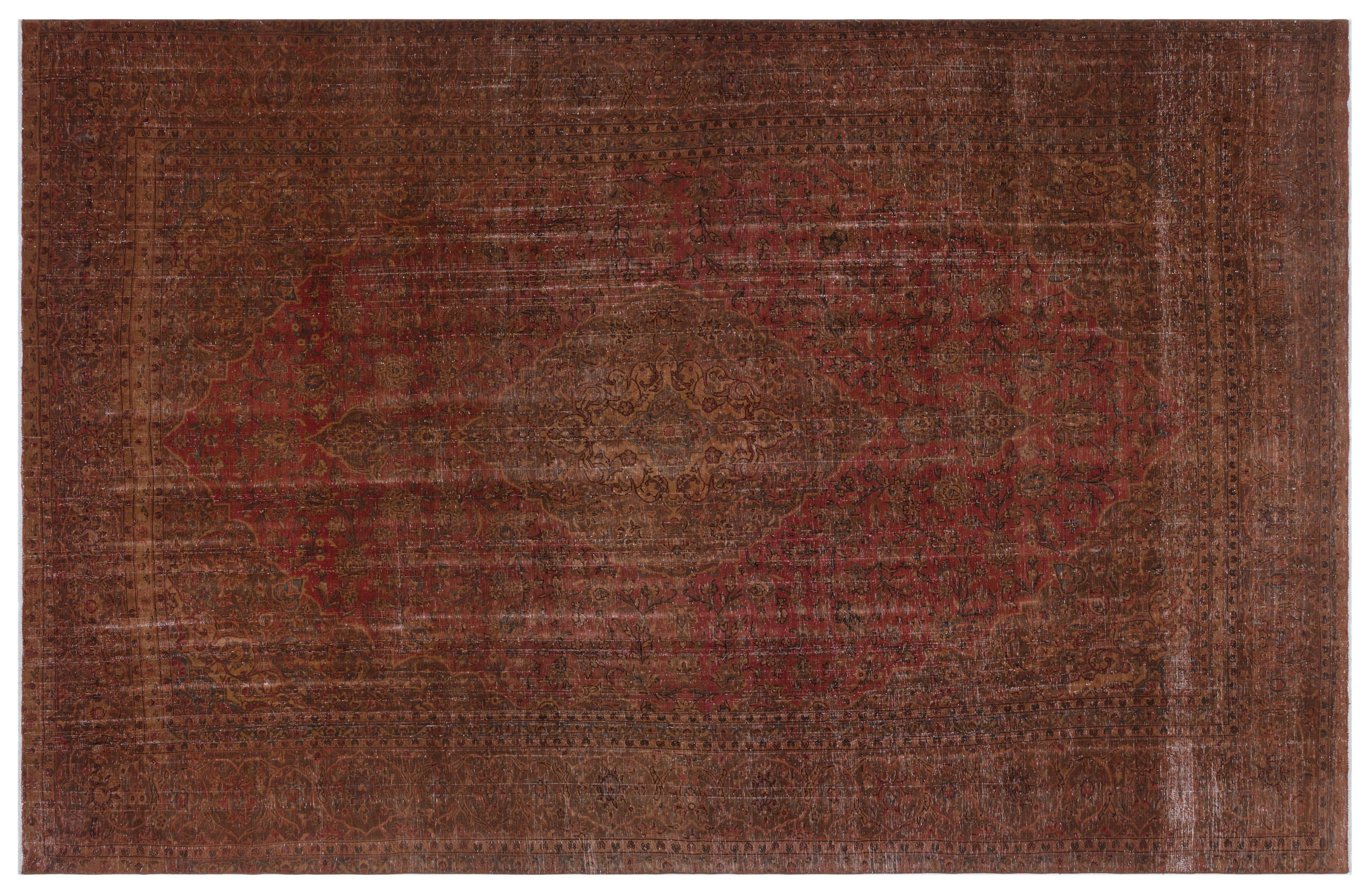 Naturel Over Dyed Vintage XLarge Rug 8'11'' x 14'1'' ft 273 x 428 cm
