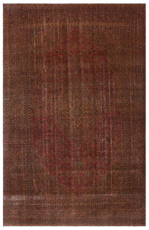 Naturel Over Dyed Vintage XLarge Rug 8'11'' x 14'1'' ft 273 x 428 cm