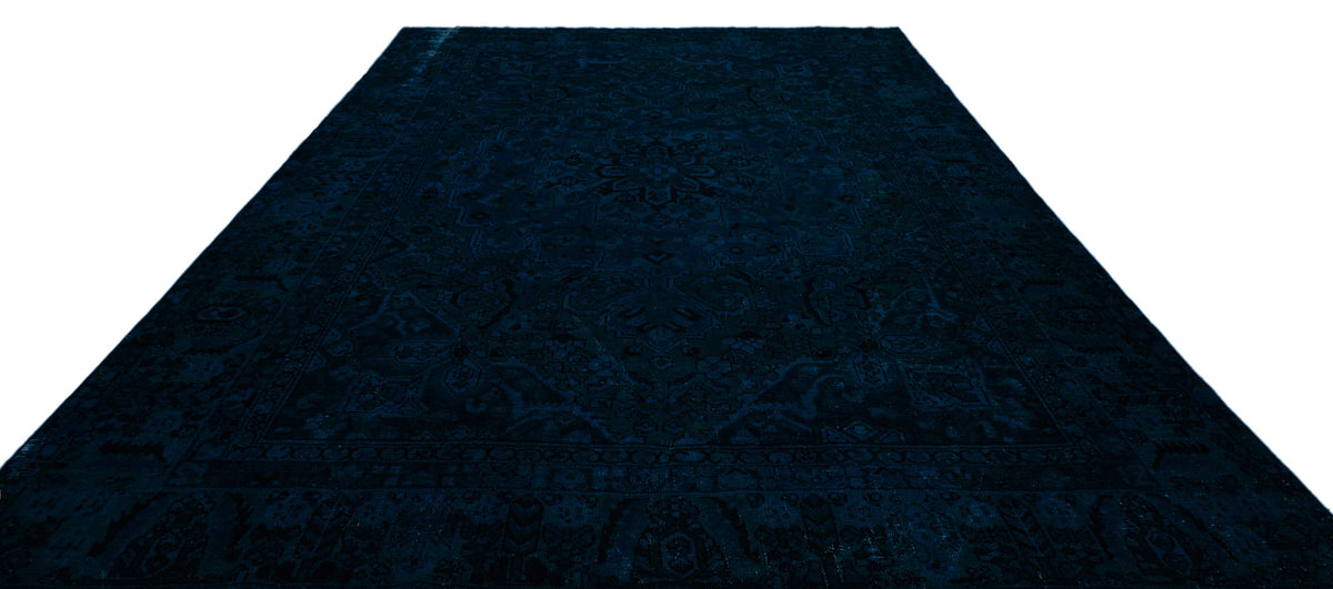 Turquoise  Over Dyed Vintage XLarge Rug 9&#39;4&#39;&#39; x 12&#39;0&#39;&#39; ft 285 x 367 cm