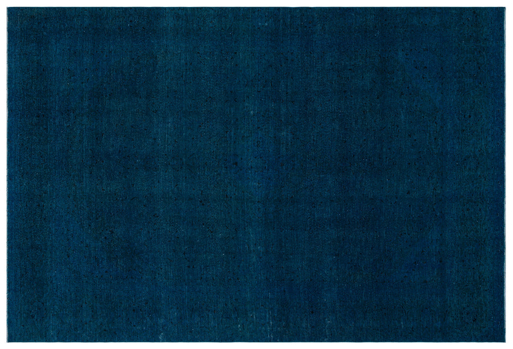Turquoise  Over Dyed Vintage XLarge Rug 8'7'' x 12'12'' ft 262 x 395 cm