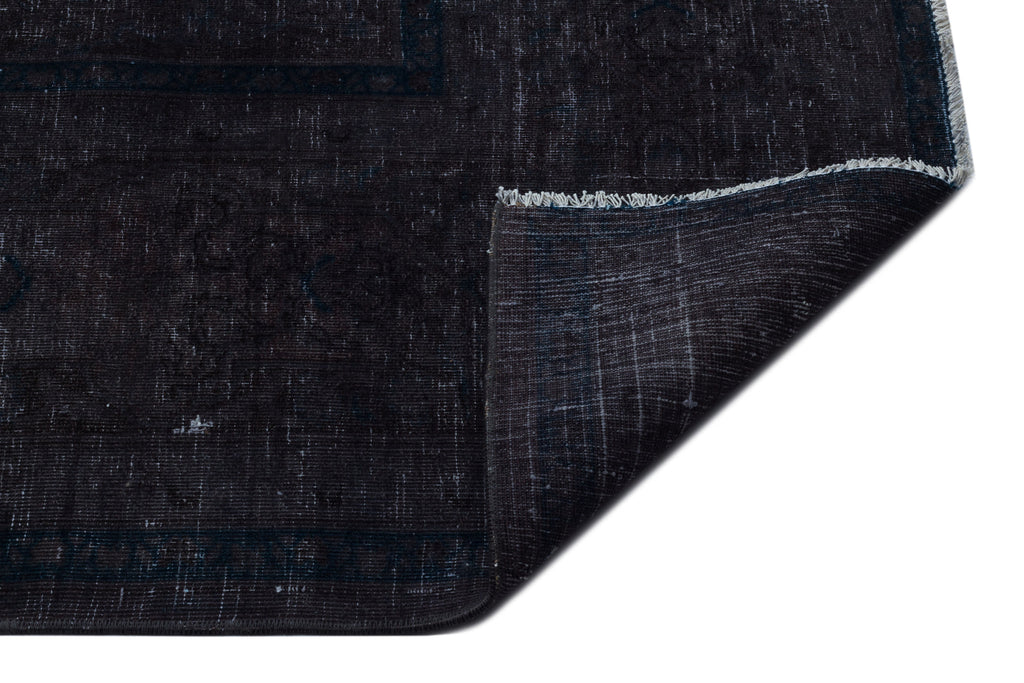 Black Over Dyed Vintage XLarge Rug 9'7'' x 12'8'' ft 291 x 386 cm