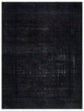 Black Over Dyed Vintage XLarge Rug 9'7'' x 12'8'' ft 291 x 386 cm