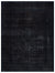 Black Over Dyed Vintage XLarge Rug 9'7'' x 12'8'' ft 291 x 386 cm