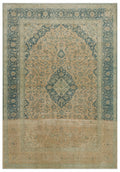 Beige Over Dyed Vintage XLarge Rug 8'12'' x 13'1'' ft 274 x 398 cm
