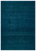 Turquoise  Over Dyed Vintage XLarge Rug 9'10'' x 14'0'' ft 300 x 427 cm