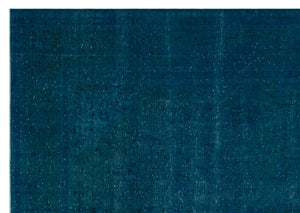 Turquoise  Over Dyed Vintage XLarge Rug 9'10'' x 14'0'' ft 300 x 427 cm