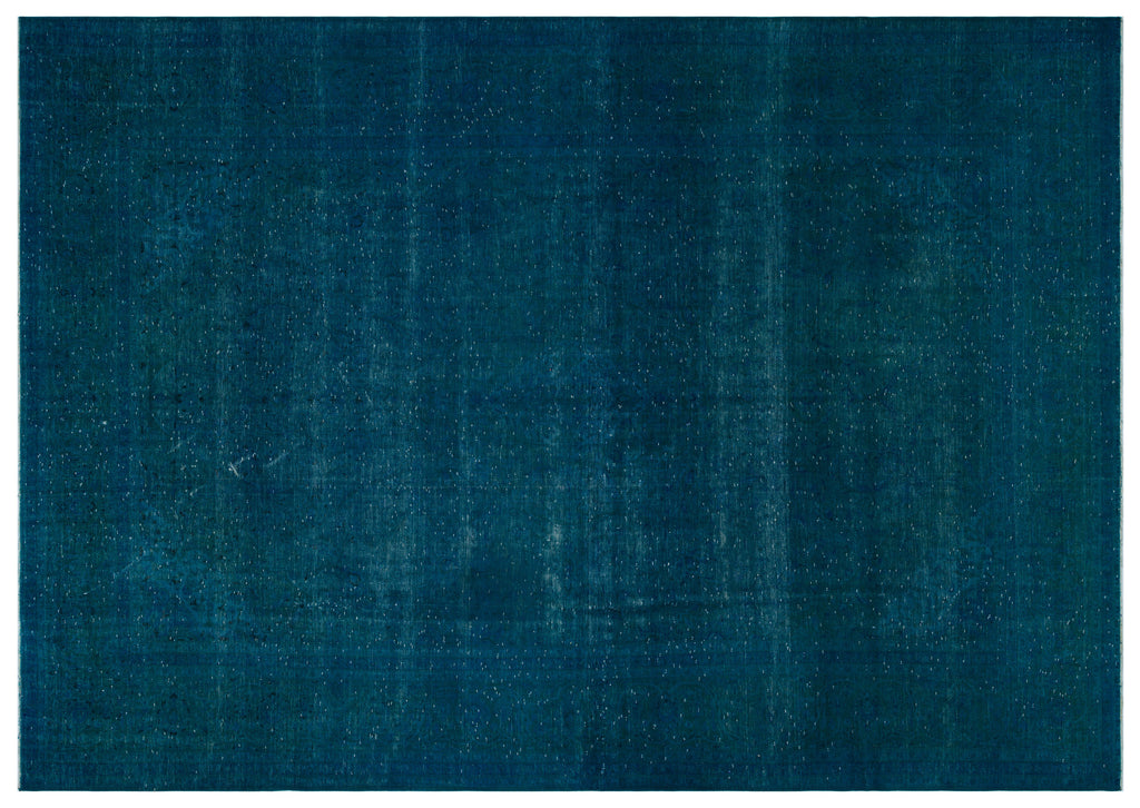 Turquoise  Over Dyed Vintage XLarge Rug 9'10'' x 14'0'' ft 300 x 427 cm