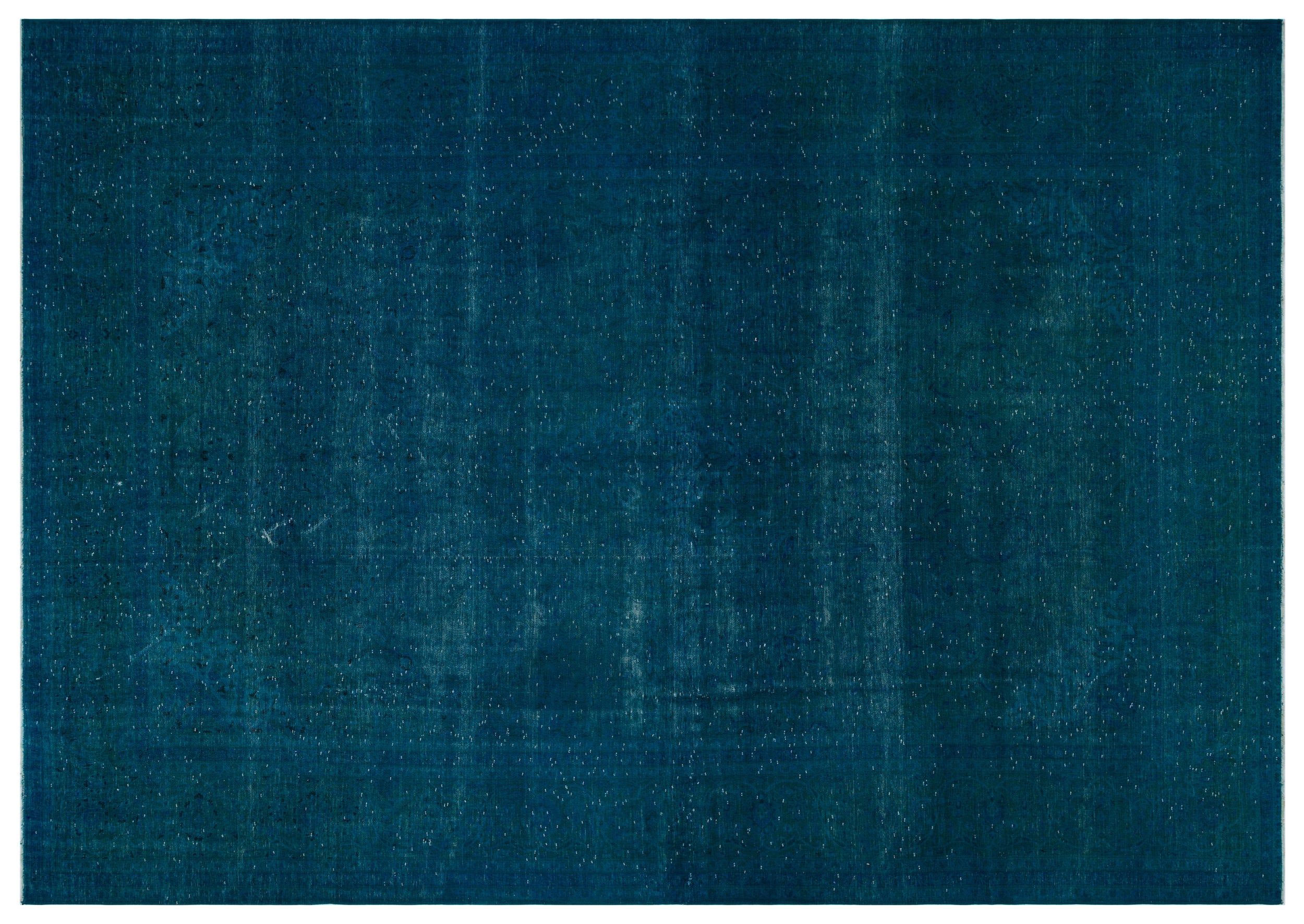 Turquoise  Over Dyed Vintage XLarge Rug 9'10'' x 14'0'' ft 300 x 427 cm
