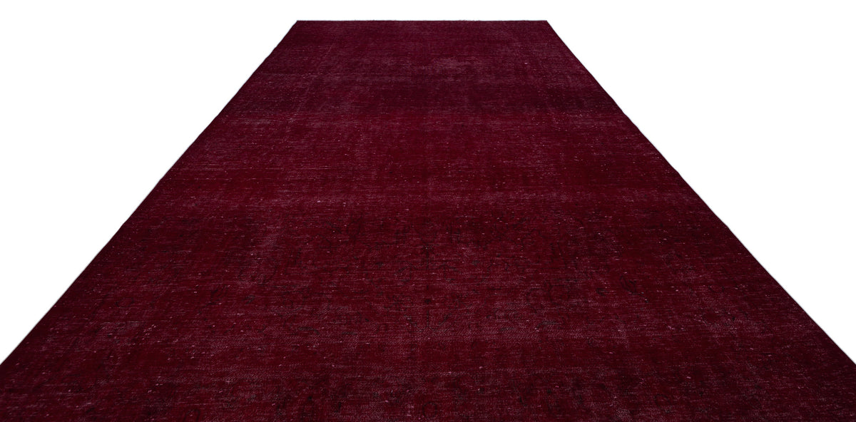 Red Over Dyed Vintage XLarge Rug 9&#39;3&#39;&#39; x 13&#39;0&#39;&#39; ft 281 x 397 cm