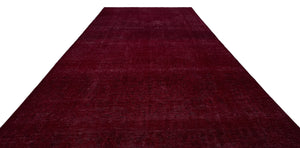 Red Over Dyed Vintage XLarge Rug 9'3'' x 13'0'' ft 281 x 397 cm