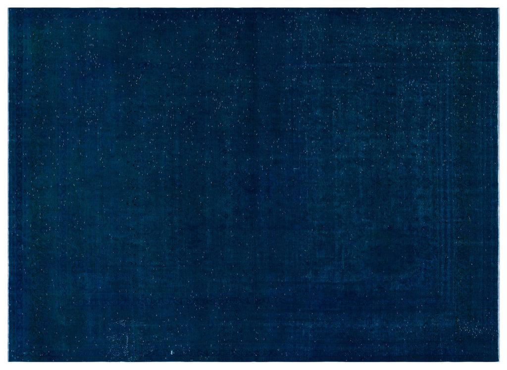 Turquoise  Over Dyed Vintage XLarge Rug 9'3'' x 13'1'' ft 283 x 399 cm