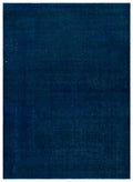 Turquoise  Over Dyed Vintage XLarge Rug 9'3'' x 13'1'' ft 283 x 399 cm