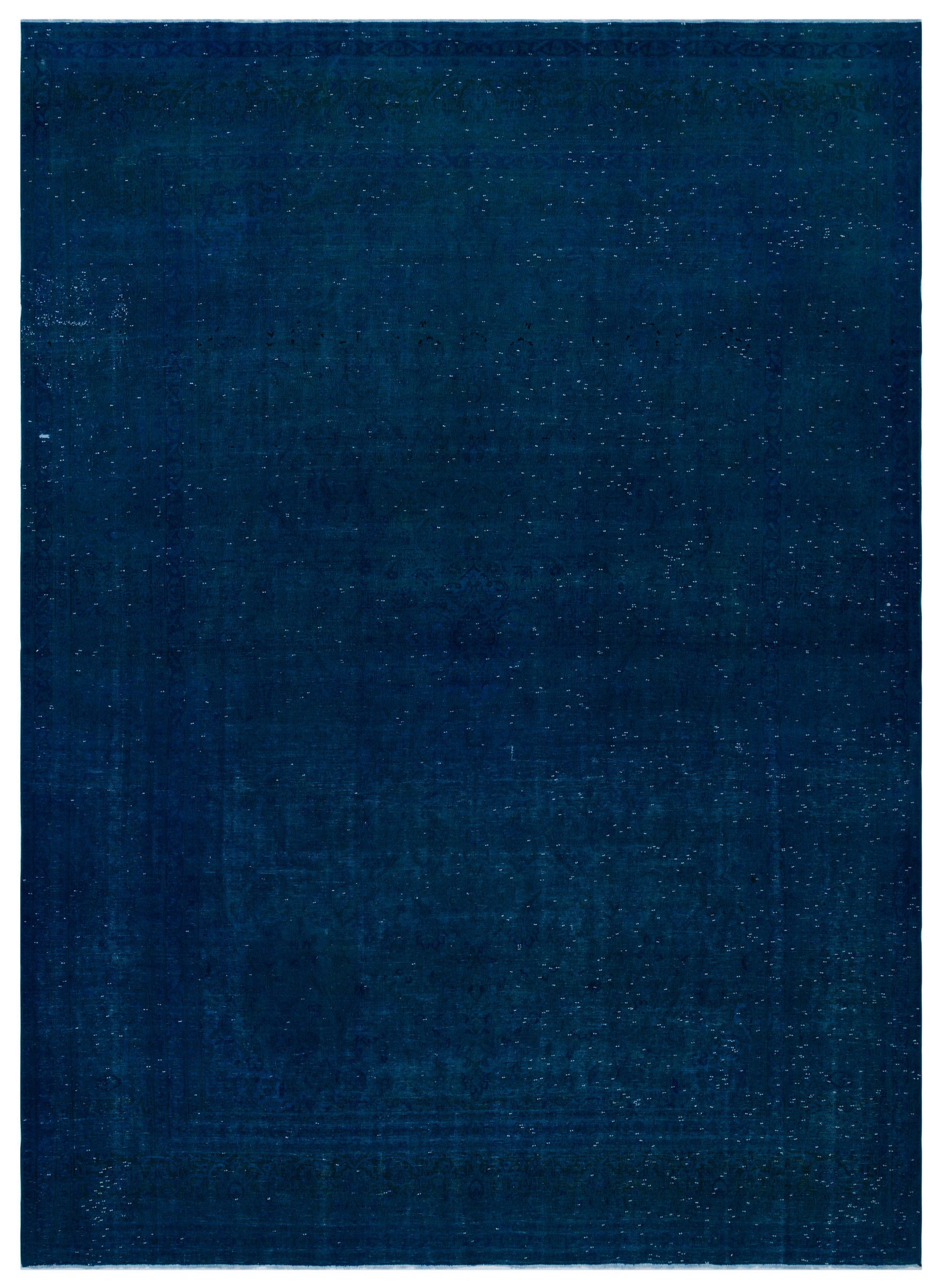 Turquoise  Over Dyed Vintage XLarge Rug 9'3'' x 13'1'' ft 283 x 399 cm