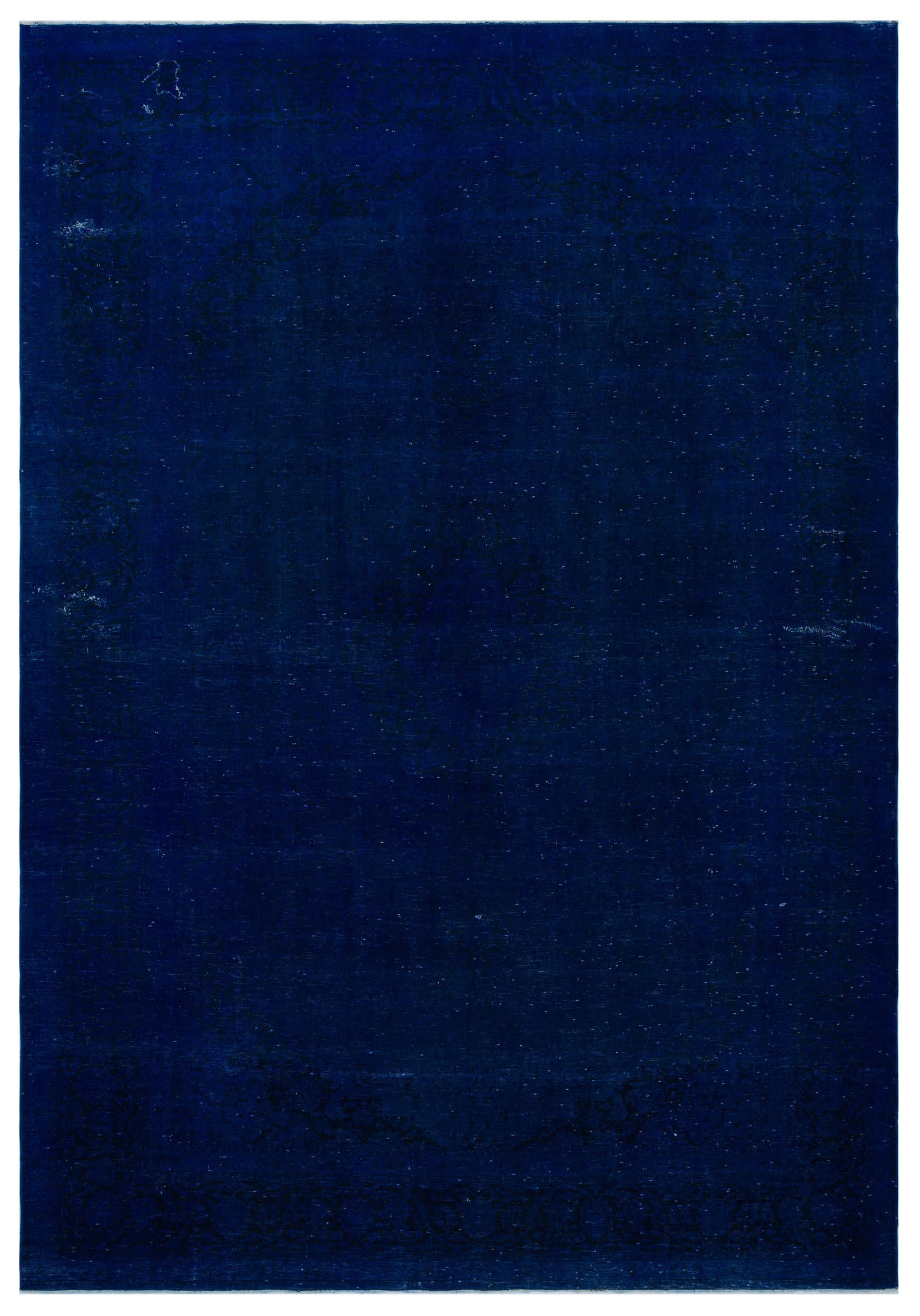 Blue Over Dyed Vintage XLarge Rug 9'8'' x 13'10'' ft 294 x 422 cm