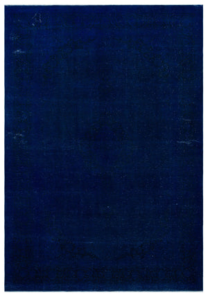 Blue Over Dyed Vintage XLarge Rug 9'8'' x 13'10'' ft 294 x 422 cm