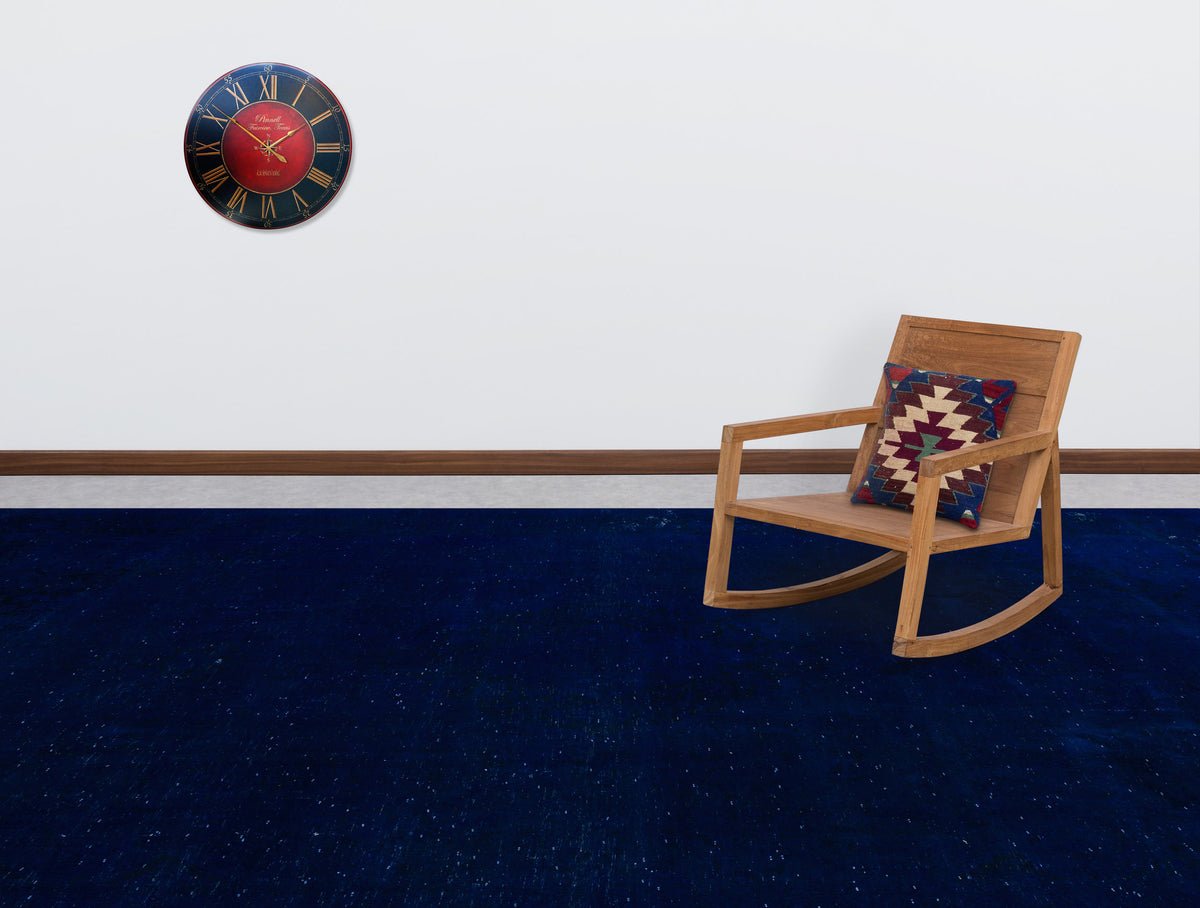 Blue Over Dyed Vintage XLarge Rug 9&#39;8&#39;&#39; x 13&#39;10&#39;&#39; ft 294 x 422 cm