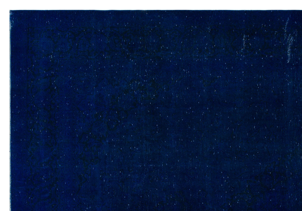 Blue Over Dyed Vintage XLarge Rug 9'8'' x 13'10'' ft 294 x 422 cm