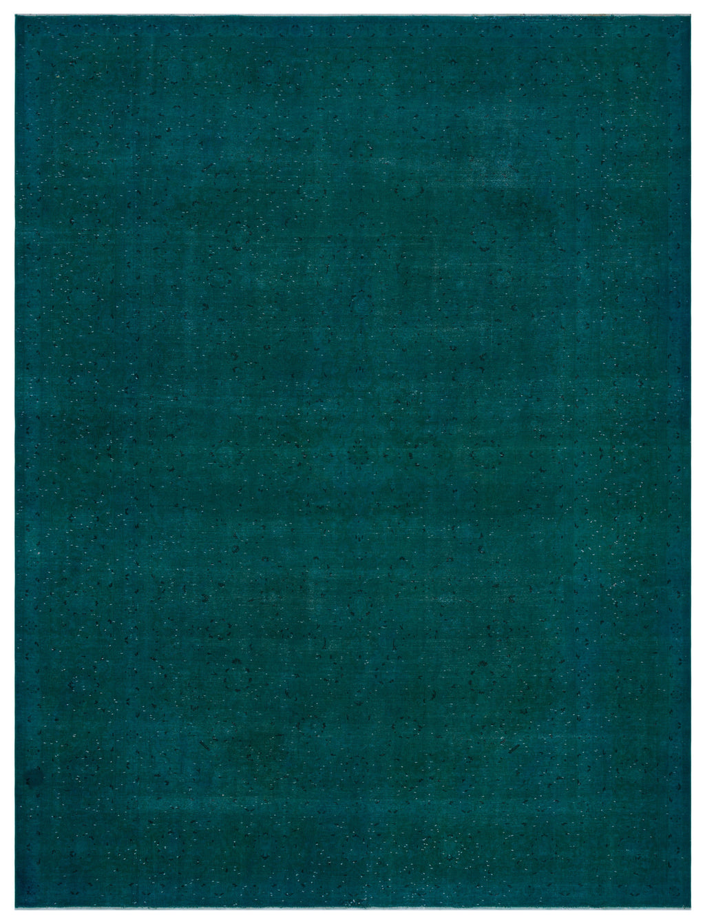Turquoise  Over Dyed Vintage XLarge Rug 9'7'' x 12'9'' ft 291 x 389 cm