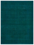 Turquoise  Over Dyed Vintage XLarge Rug 9'7'' x 12'9'' ft 291 x 389 cm