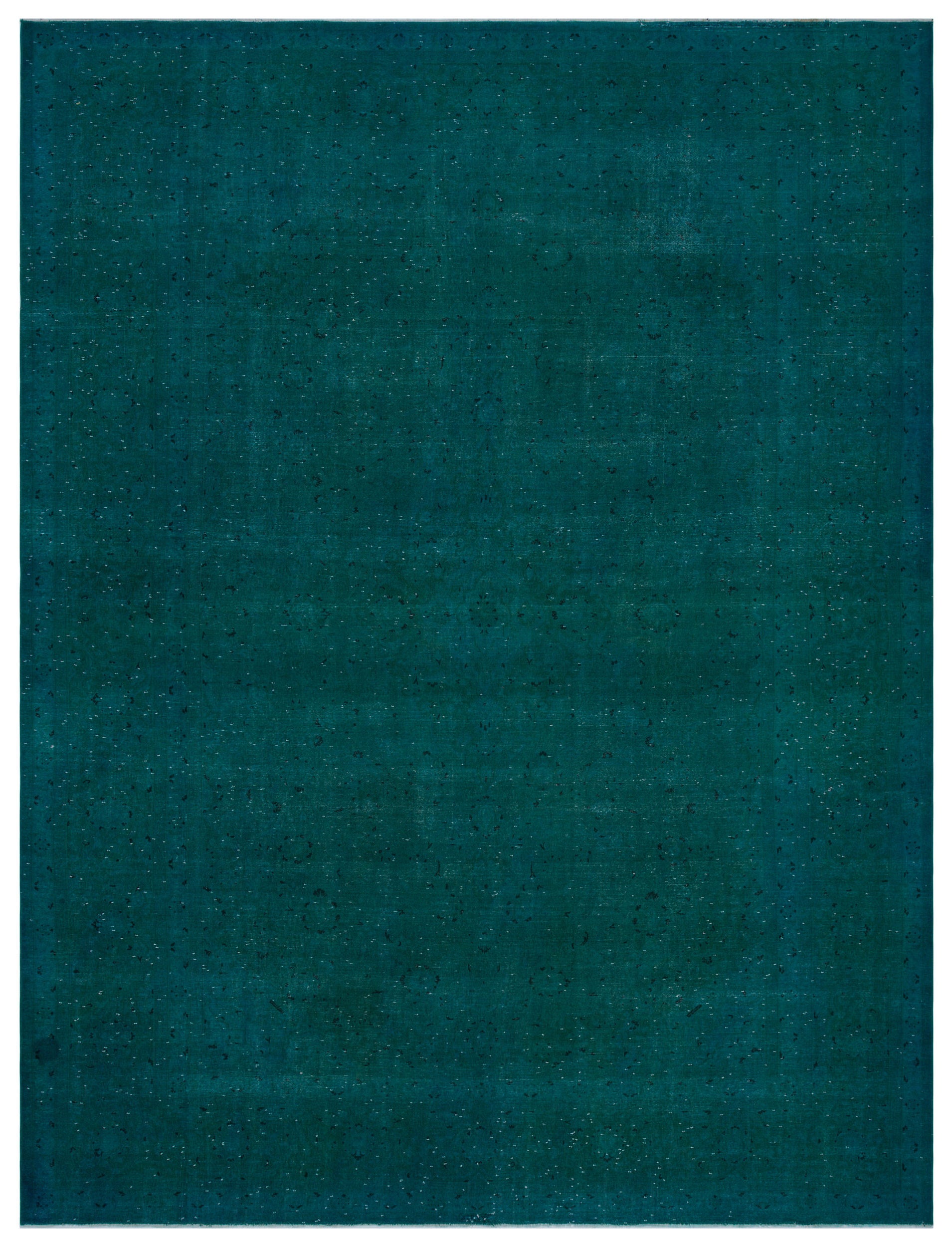 Turquoise  Over Dyed Vintage XLarge Rug 9'7'' x 12'9'' ft 291 x 389 cm