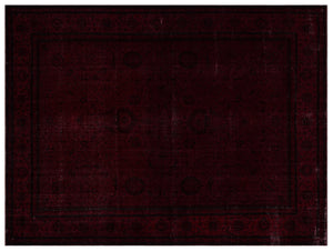 Red Over Dyed Vintage XLarge Rug 10'7'' x 14'4'' ft 323 x 436 cm