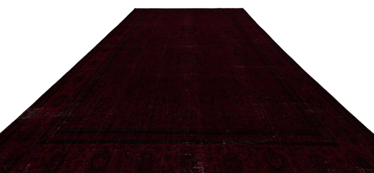 Red Over Dyed Vintage XLarge Rug 10&#39;7&#39;&#39; x 14&#39;4&#39;&#39; ft 323 x 436 cm