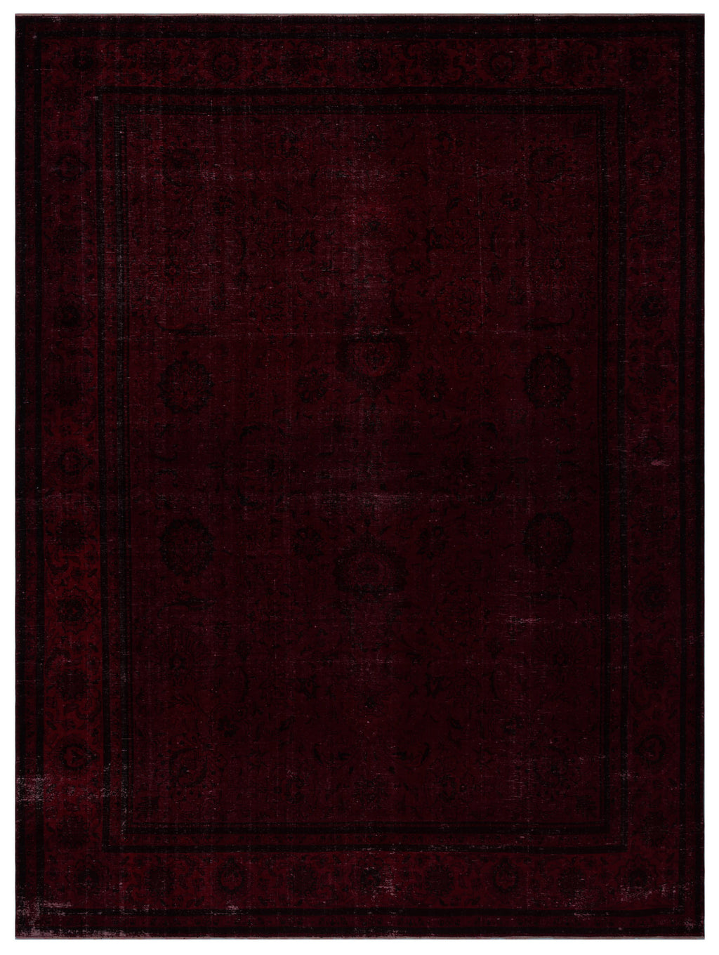 Red Over Dyed Vintage XLarge Rug 10'7'' x 14'4'' ft 323 x 436 cm