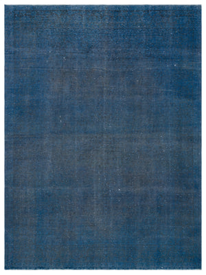 Blue Over Dyed Vintage XLarge Rug 9'7'' x 12'9'' ft 292 x 388 cm
