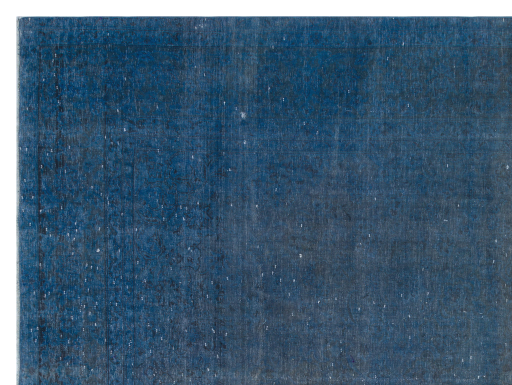 Blue Over Dyed Vintage XLarge Rug 9'7'' x 12'9'' ft 292 x 388 cm